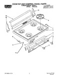 Diagram for 01 - Cooktop And Control Panel, Lit/optional