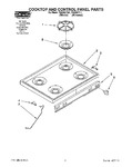 Diagram for 01 - Cooktop And Control Panel