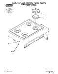 Diagram for 01 - Cooktop And Control Panel