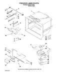 Diagram for 02 - Freezer Liner Parts