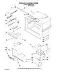 Diagram for 03 - Freezer Liner Parts