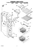 Diagram for 04 - Freezer Liner Parts