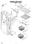 Diagram for 04 - Freezer Liner Parts