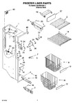 Diagram for 04 - Freezer Liner Parts