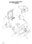 Diagram for 08 - Dispenser Front Parts