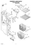 Diagram for 04 - Freezer Liner Parts