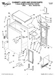 Diagram for 01 - Cabinet Liner And Door Parts