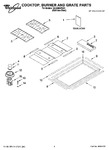 Diagram for 01 - Cooktop, Burner And Grate Parts