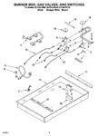 Diagram for 02 - Burner Box, Gas Valves, And Switches