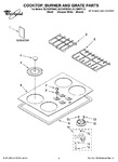 Diagram for 01 - Cooktop, Burner And Grate Parts