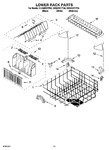 Diagram for 11 - Lower Rack Parts