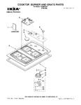 Diagram for 01 - Cooktop, Burner And Grate Parts