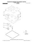 Diagram for 01 - Cooktop, Burner And Grate Parts