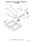 Diagram for 02 - Burner Box, Gas Valves, And Switches