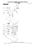 Diagram for 01 - Cooktop, Burner And Grate Parts