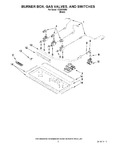 Diagram for 02 - Burner Box, Gas Valves, And Switches