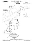 Diagram for 01 - Range Hood Parts