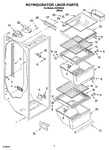 Diagram for 02 - Refrigerator Liner Parts