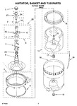 Diagram for 03 - Agitator, Basket And Tub Parts