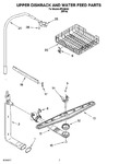 Diagram for 05 - Upper Dishrack And Water Feed Parts