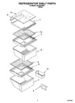 Diagram for 03 - Refrigerator Shelf Parts