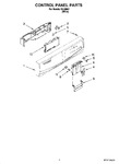 Diagram for 02 - Control Panel Parts