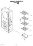 Diagram for 04 - Freezer Liner Parts