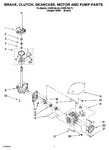 Diagram for 04 - Brake, Clutch, Gearcase, Motor And Pump Parts