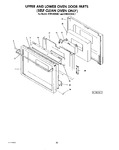 Diagram for 08 - Upper And Lower Oven Door , Lit/optional