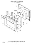 Diagram for 08 - Upper Oven Door , Lit/optional