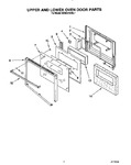 Diagram for 05 - Upper And Lower Oven Door