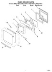 Diagram for 03 - Oven Door Parts