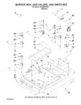 Diagram for 02 - Burner Box, Gas Valves, And Switches