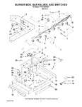 Diagram for 02 - Burner Box, Gas Valves, And Switches