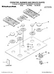 Diagram for 01 - Cooktop, Burner And Grate Parts