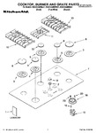 Diagram for 01 - Cooktop, Burner And Grate Parts