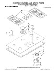 Diagram for 01 - Cooktop, Burner And Grate Parts