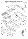 Diagram for 01 - Cooktop, Burner And Grate Parts