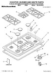 Diagram for 01 - Cooktop, Burner And Grate Parts