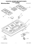 Diagram for 01 - Cooktop, Burner And Grate Parts