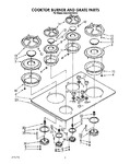 Diagram for 02 - Cooktop, Burner And Grate