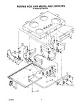 Diagram for 03 - Burner Box, Gas Valves, And Switches