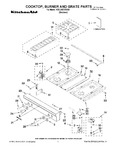 Diagram for 01 - Cooktop, Burner And Grate Parts