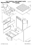 Diagram for 01 - Top, Controls And Cabinet Parts