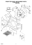 Diagram for 03 - Front/toe Panel And Burner Parts