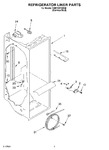 Diagram for 02 - Refrigerator Liner Parts