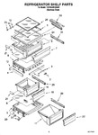 Diagram for 03 - Refrigerator Shelf Parts