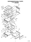 Diagram for 03 - Refrigerator Shelf Parts