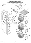 Diagram for 04 - Freezer Liner Parts