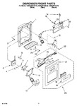 Diagram for 08 - Dispenser Front Parts